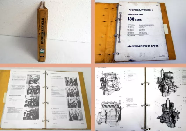 Werkstatthandbuch Komatsu D50AP/S-16 D53A/S-16 ... Reparatur Motor 4D130-1C