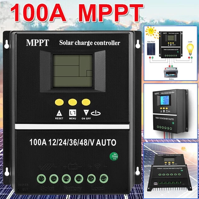 100A SOLAR CHARGE Controller MPPT PV Battery Regulator Charger 12V/24V