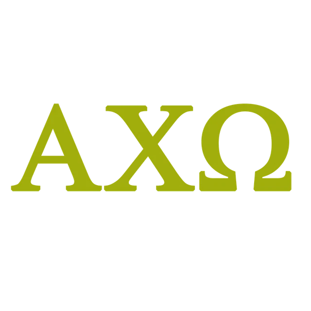 2 Pack - ALPHA CHI OMEGA - Official Licensed (6" GOLD) Vinyl Decal Sticker