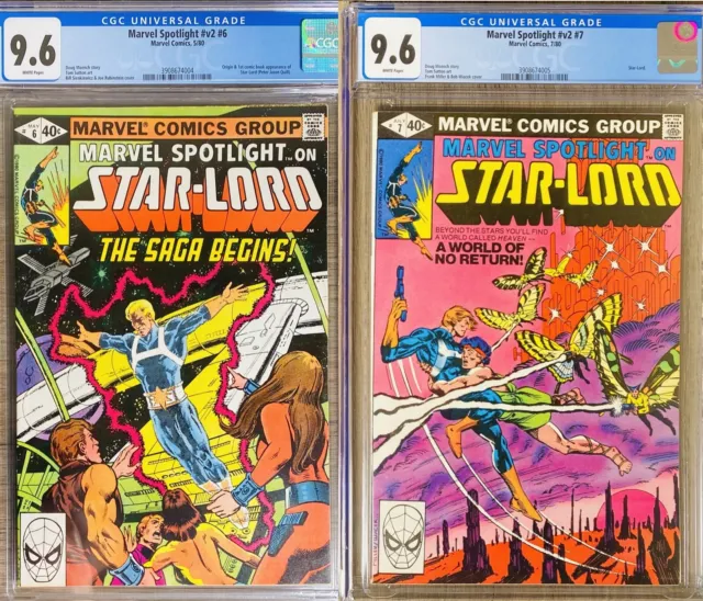 Marvel Spotlight 6 & 7 CGC 9.6! 1st & 2nd app Star-Lord! Own Both!!! Not 9.8 NM+