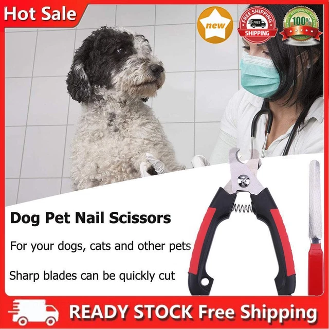 Tagliaunghie per cani in acciaio inox con artiglio di serratura taglierina forniture per animali domestici