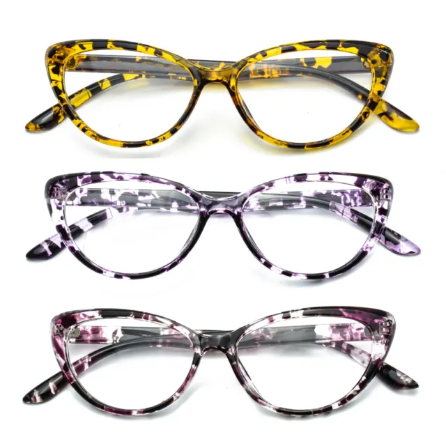 Cat Eye Reading Glasses Tortoise Readers Womens +1.0 1.5 2.0 2.5 3.0 3.5 H