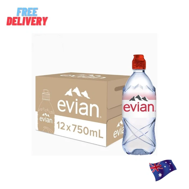Evian Natural Mineral Water, 12 X 750ml