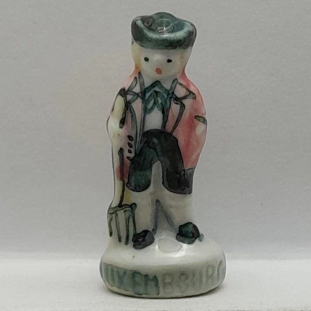 Fève Luxembourg en porcelaine émaillée Aria Nordia 1993 (B22R)
