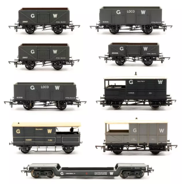 Bachmann/Airfix 'Oo' Gauge Rake Of 9 Assorted Gwr Wagons