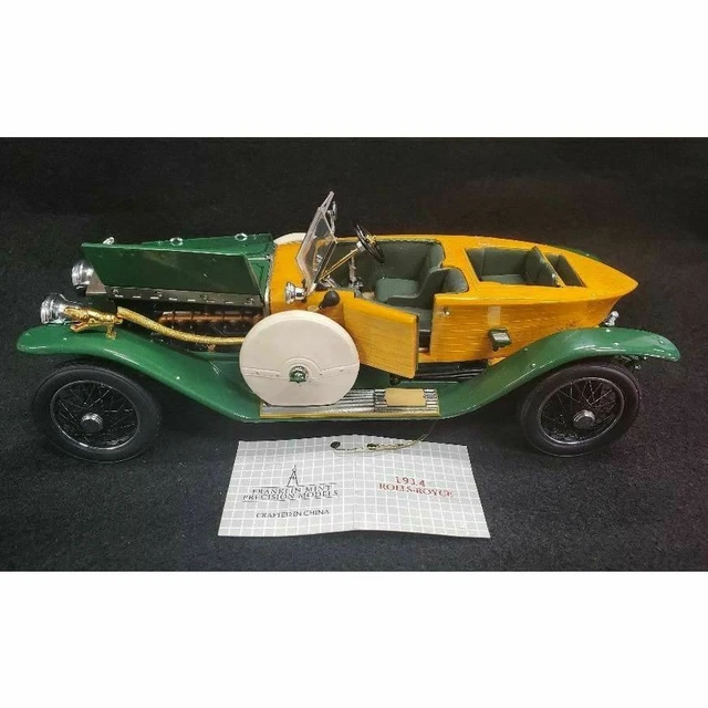 FRANKLIN MINT ROLLS Royce 1914 Silver Ghost Boat Tail Diecast Model 1