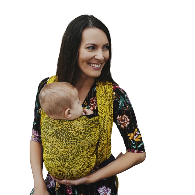 Écharpe de portage Little Frog - Lemon Wildness - taille 6 (4,6 m)