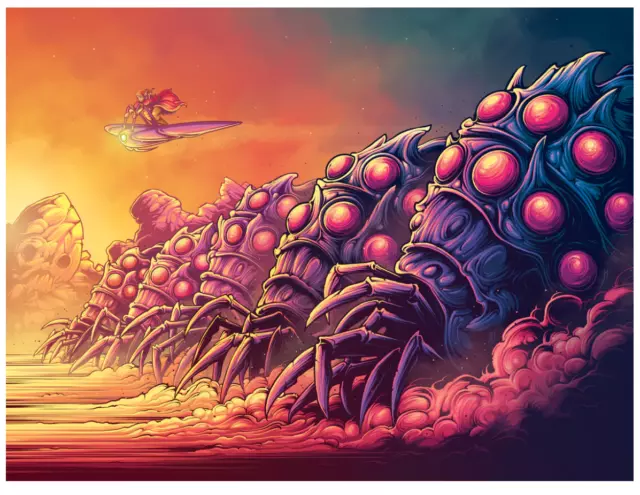 Nausicaa of the Valley of the Wind Dan Mumford Anime Poster Print 24x18 Mondo