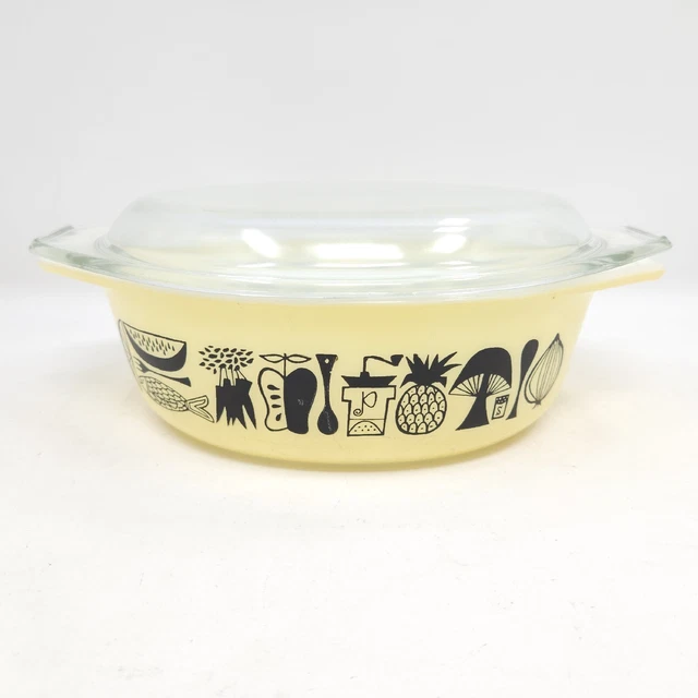Mid Century 1958 PYREX Promotional Mod Kitchen Oval Casserole Dish & Lid