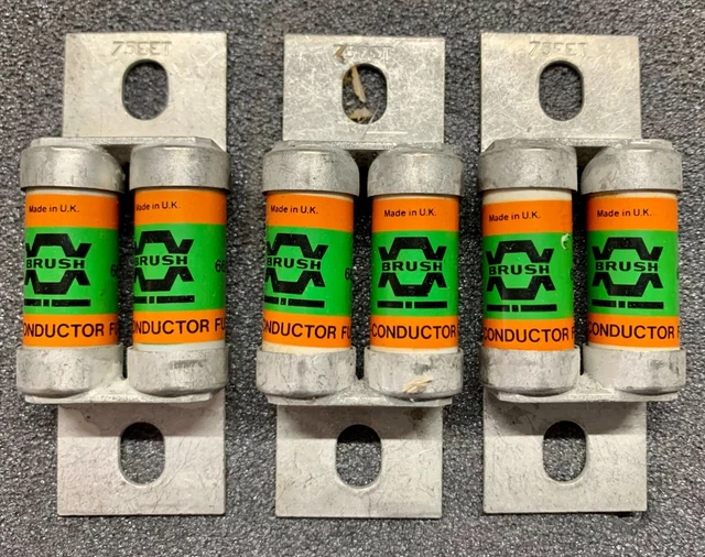 HAWKER SIDDELEY BRUSH  75 EET SEMICONDUCTOR FUSE PROTECTION  (STOCK 3 Pcs.)