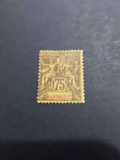 Briefmarke Frankreich Kolonie Martinique N°42 Neu MH 1899 Wert