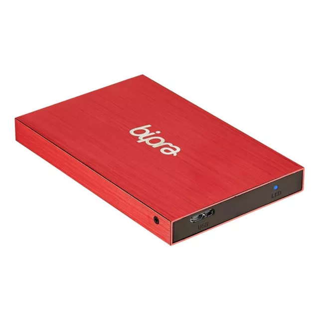 Bipra 320GB 2.5 inch USB 2.0 FAT32 Portable Slim External Hard Drive - Red