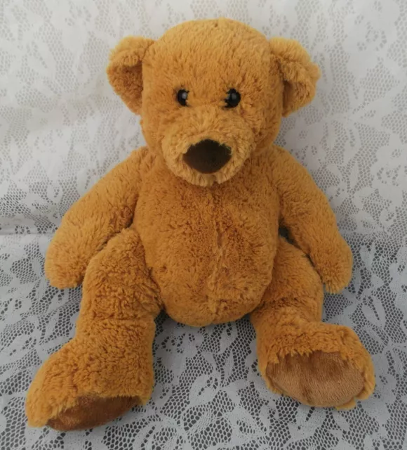 Walmart Teddy Bear Plush Pot Belly Light Brown 14" Stuffed Animal Plushie Toy