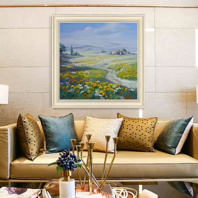hand-painted Oil Painting Flowers Living Room Decorative Painting Minimalist
