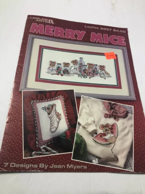 1992, Merry Mice, 7 patrones de Jean Myers, libro de patrones