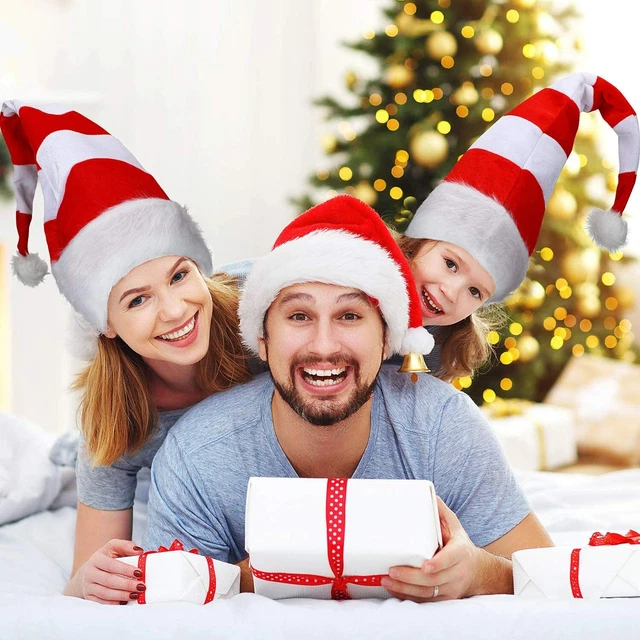 thumbnail image 2 of Aazon.co: RJVW Christas Hat, Santa Hat, Xas Holiday Hat For Adults, Unisex Velvet Classic 2 of 11