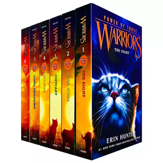 Warriors Cat Power of Three book 1-6 Series 3 Book Collection Set by Erin Hunter