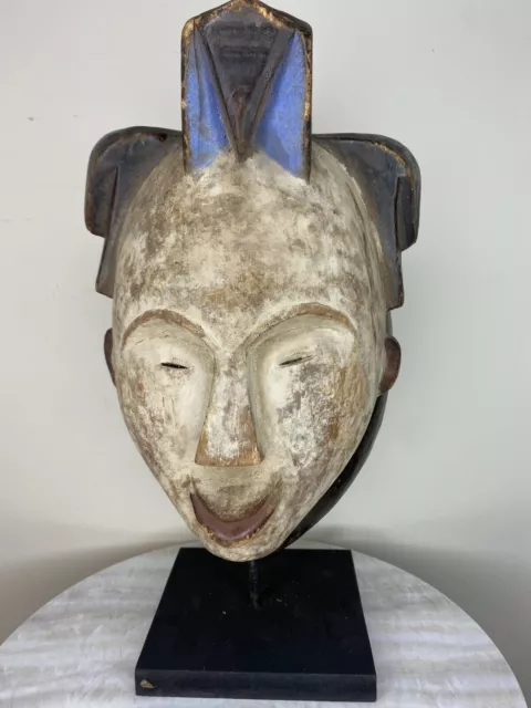 Punu Maiden Spirit Mask Mukudji Gabon African Art 10" X 7" 3