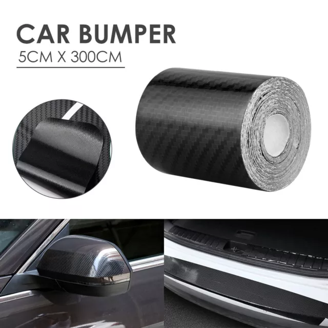 Car Door Carbon Fiber Sticker Body Anti Scratch Protector Sill Scuff Cover Strip 3