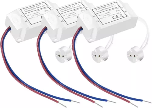 Torkase MR16 LED Driver Transformer, Convert 240 V/AC to 12V/DC, GU5.3...