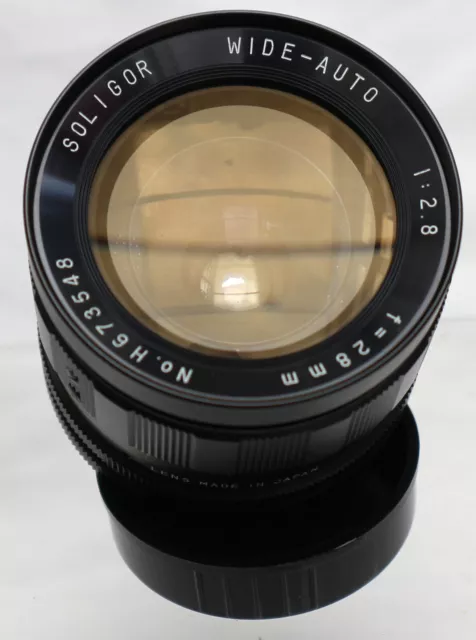 Soligor Wide-Auto f/2.8 28mm Prime Lens Nikon F Mount + Caps TESTED VGC