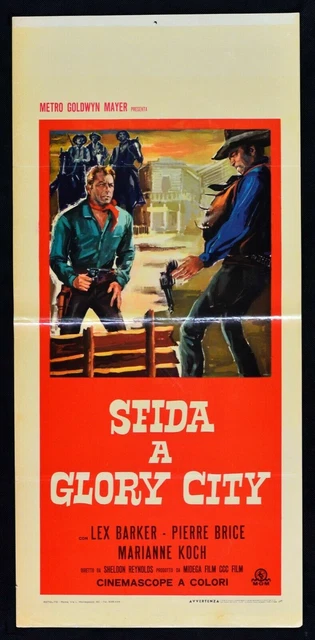 Affiche Challenge A Glory City Barker Lex Hölle Von Manitoba Pierre Brice L82