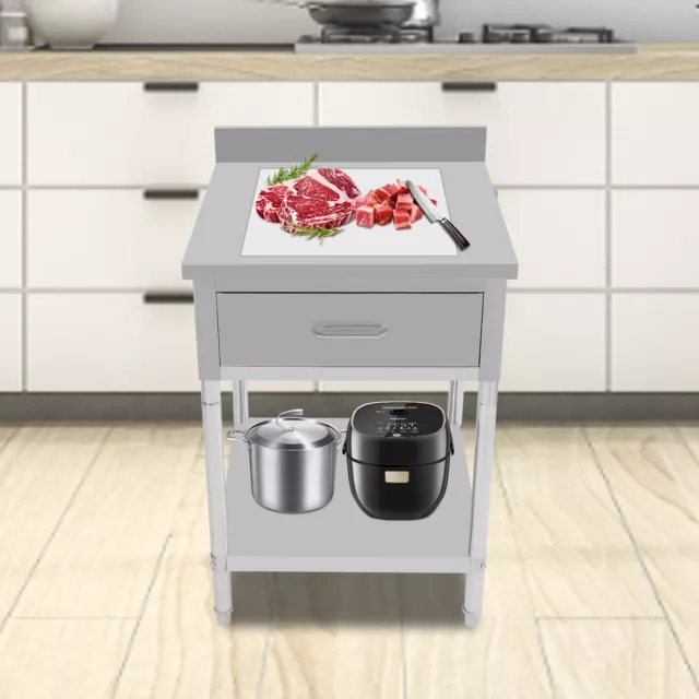 Stainless Steel Work Table 24"x14" Commercial Kitchen Equipment Food Prep Table