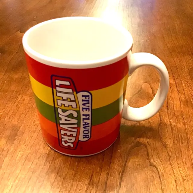 Vintage LIFE SAVERS CERAMIC Mug A Teleflora Gift - Nabisco Brand Excellent Cond.