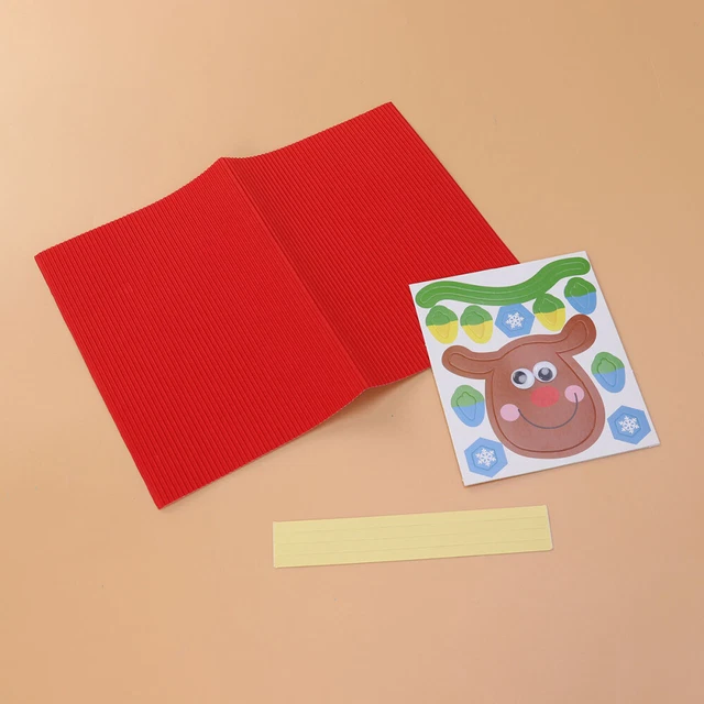 Suministros de tarjetas de felicitación de Navidad para hacer tarjetas hágalo usted mismo accesorios artesanales para niños