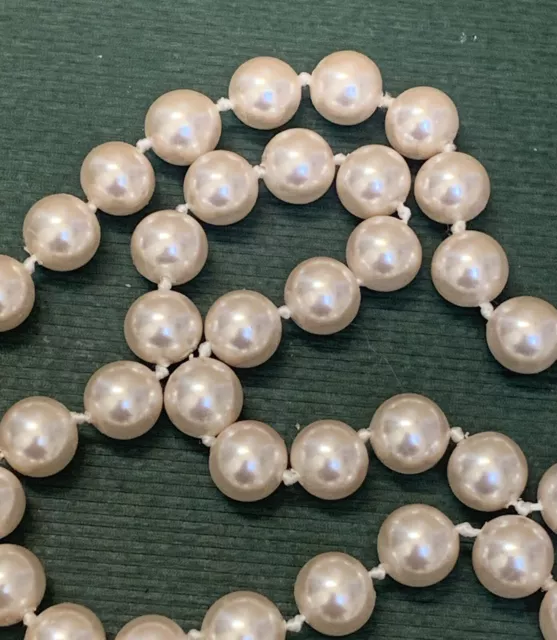 Alte schöne Perlenkette 84 cm mit schönem Verschluss. 3