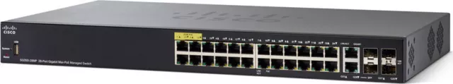 Cisco SG350X-24MP-K9-EU - 28 Ports Fully Managed L3 POE Ethernet Switch