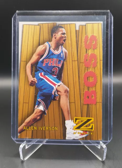 Allen Iverson, 1997-98 Skybox Z-Force Boss #8of20/B, embossed, more AI for sale