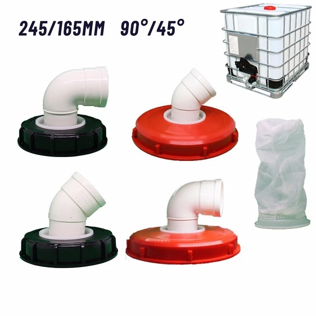 Couvercle Réservoir IBC 180° Avec Filtre Nylon Lavable - Pour Cuve Eau Pluie 1000L - 165mm