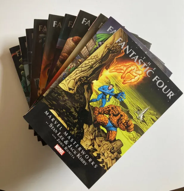 The Fantastic Four Marvel Masterworks vol 1-10 SET Stan Lee Jack Kirby FREEPOST