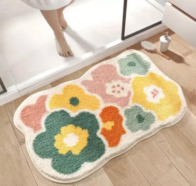 Tapis De Bain Absorbant Anti-dérapant Tapis Lavable en Machine Salle de Bain