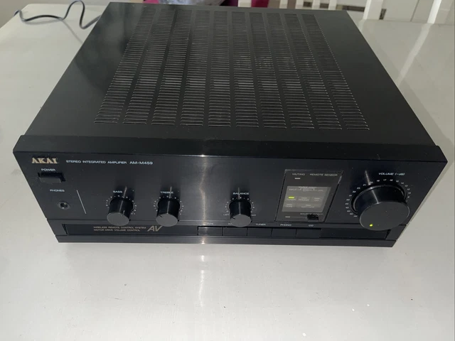 Amplificateur Akai AM-M459 - Puissance Stéréo Vintage, 5 Entrées RCA