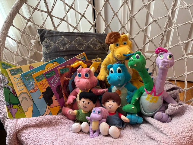 VINTAGE DRAGON TALES Plush Bundle COMPLETE Set Books