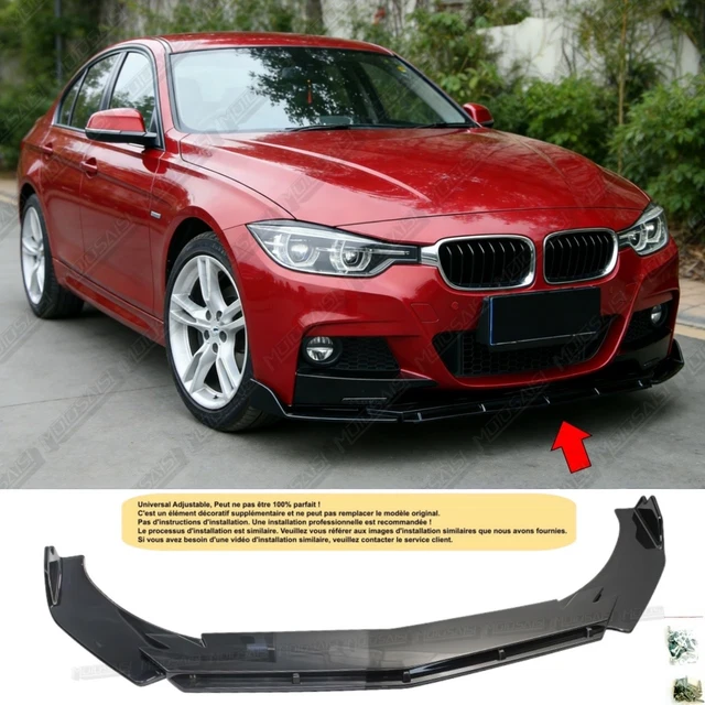 Lèvre De Pare-choc Avant Noir Brillant Pour BMW Série 5 F10 F11 (09-17) Avec Pack M Sport - ABS