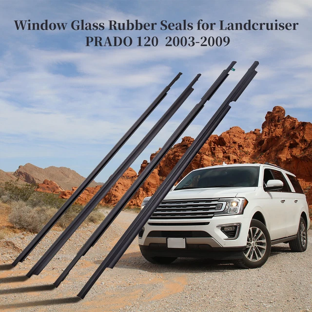 DOOR WINDOW MOULDING Weatherstrip Seals for Toyota Land Cruiser Prado