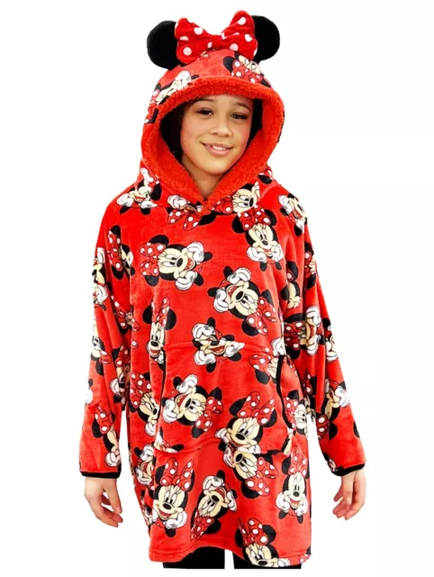 Felpa con cappuccio oversize oversize Disney Minnie per ragazze adolescenti