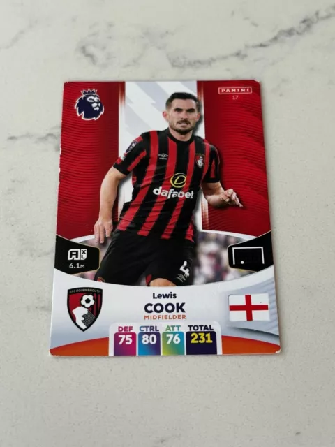 Adrenalyn XL Premier League Official Trading Cards Panini 2024 - Lewis Cook