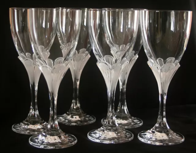 6 verres à eau cristal d'Arques modèle granville H 19,5cm