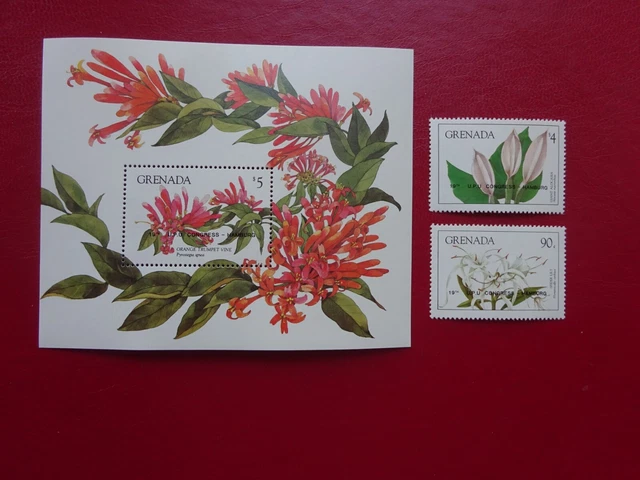 Grenada 1984 Flowers O'Printed for UPU Hamburg rare