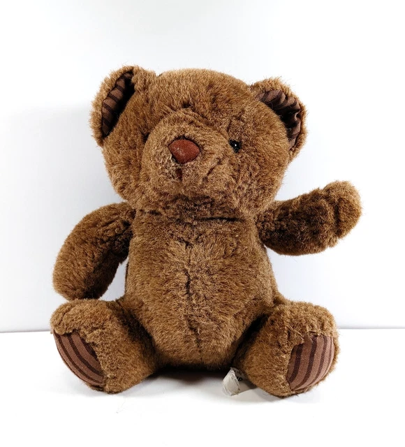 RUSS BERRIE PLUSH Oxford Teddy Bear Brown 10” Vintage Stuffed Animal 9