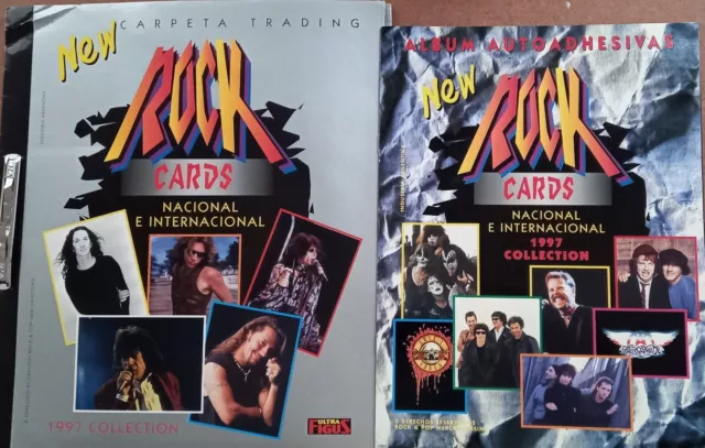 2 Albunes Completos Figuritas Rock Trading Cards Y Autoadhesivas 1997 Collection