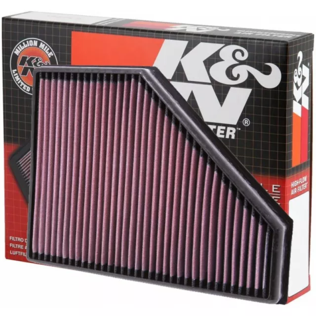 K&N Filtro Aria Sportivo 100% Cotone BMW Serie3 E90 E92 318d 320d 325d 330d 335d