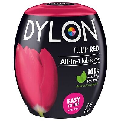 Vaina de tinte de tela para lavadora DILON rojo tulipán todo en uno