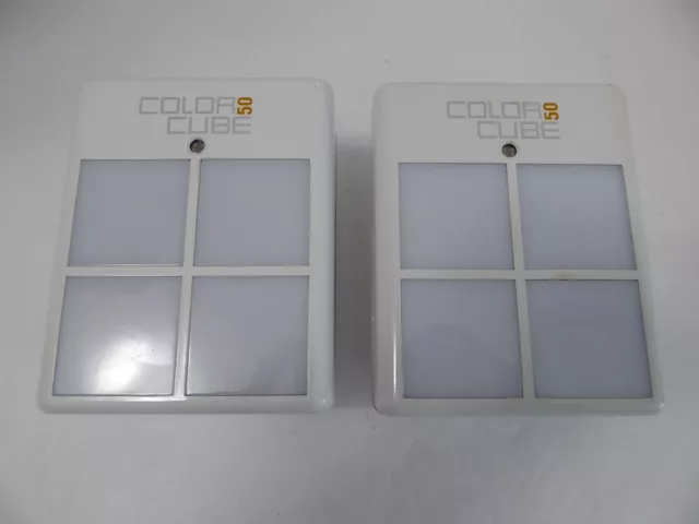Lote de 2 HoMedics Color Cube 50 Colormotion Terapia Luz Nocturna LT-50 Probado