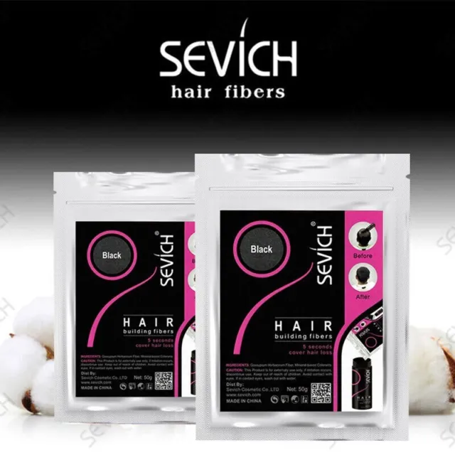 Sevich Refill Hair Fibers Keratin Building Thickening 25g,100g,1000g Pack Fibre