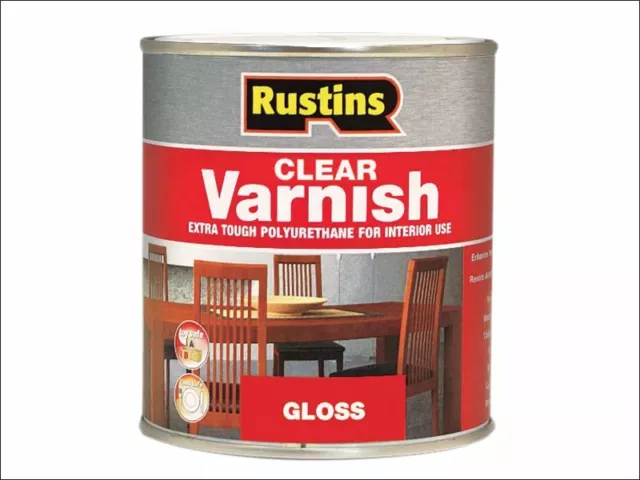 Rustins - Poliuretano Barniz Brillo Claro 500ml